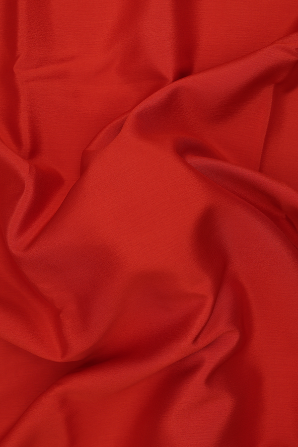 Mysore Silk Saree In Spiced Orange With Paisley Border
