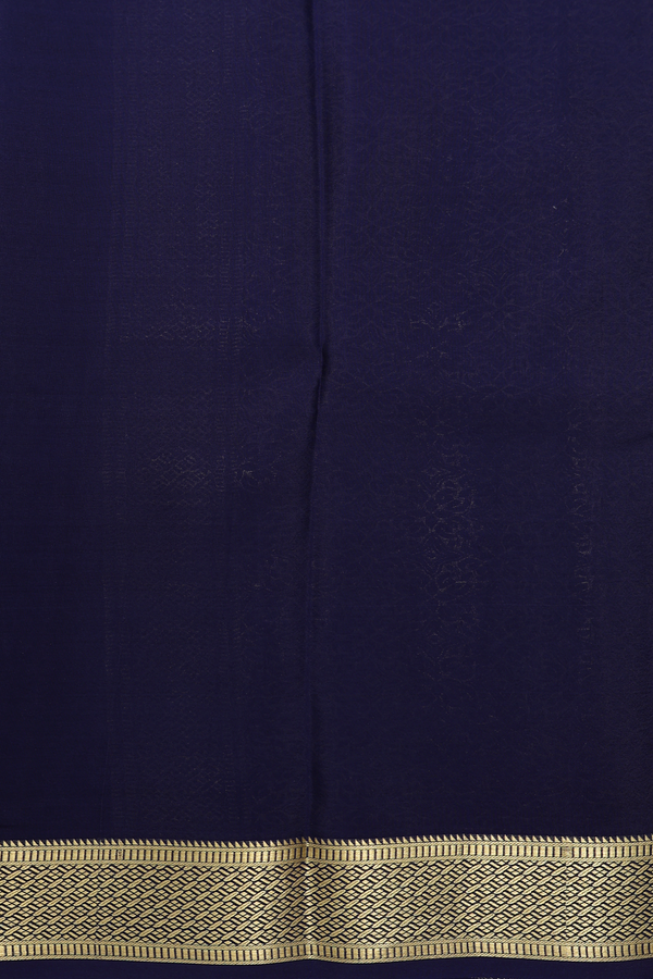 Mysore Silk Saree In Plain Teal Green With Contrast Border