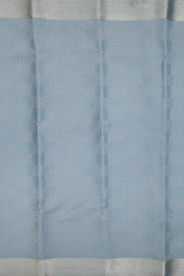 Mysore Silk Saree In Turkish Blue With Brocade Design