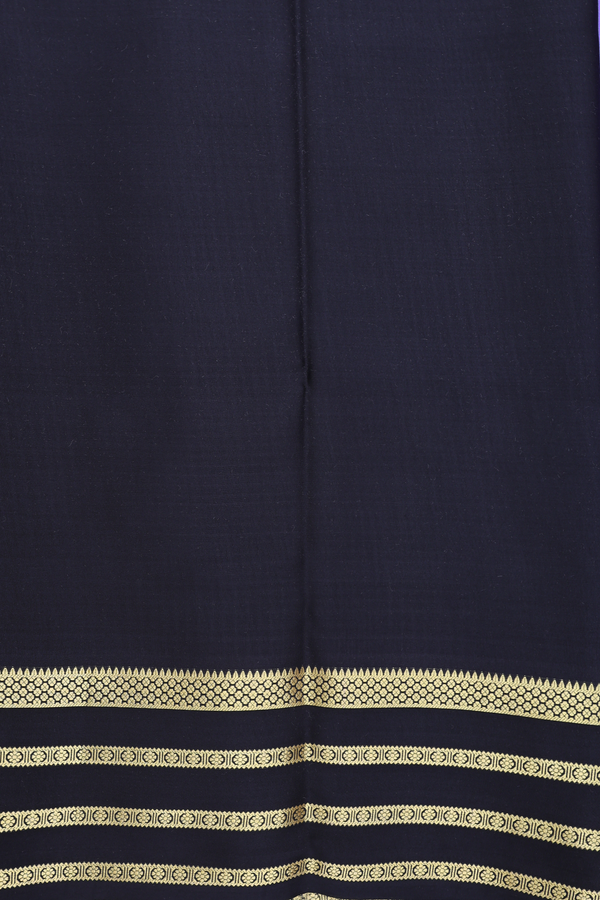 Mysore Silk Saree In Violet With Checks Design