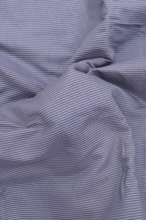 Narayanpet Cotton Saree In Grey With Stripes Design