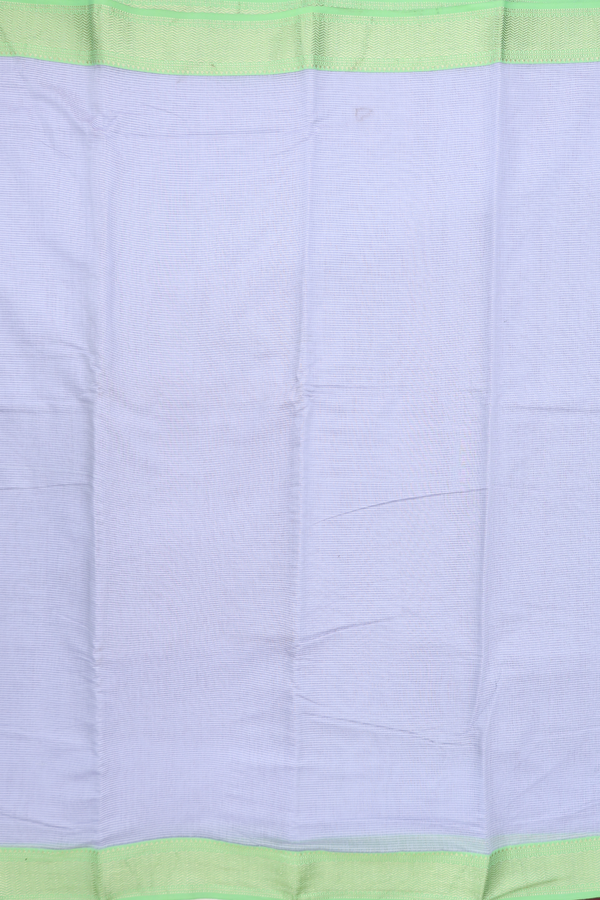 Narayanpet Cotton Saree In Powder Blue With Stripes Design