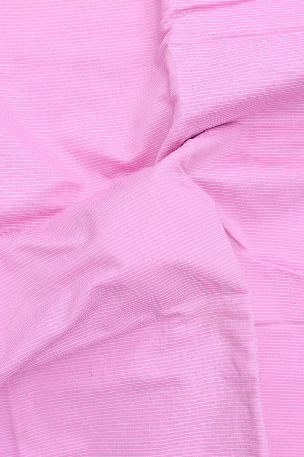 Narayanpet Cotton Saree In Pink With Stripes Design