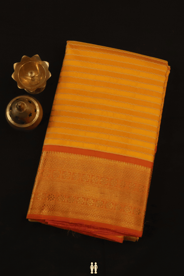 Neli Design Shades Of Yellow Kanchipuram Silk Saree