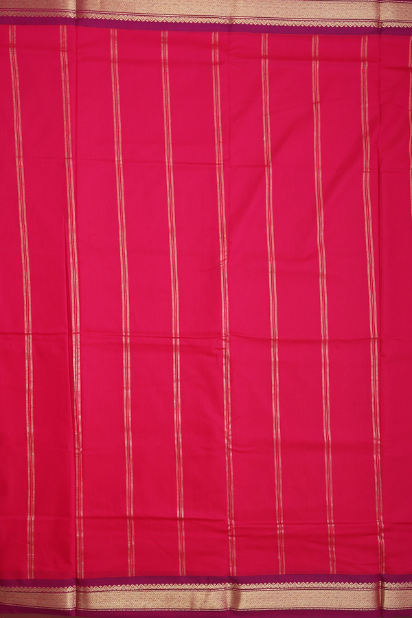Nine Yards Apoorva Cotton In Dusty Rose With Contrast Border