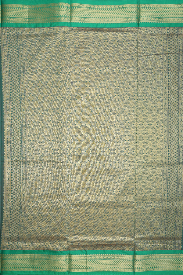 Nine Yards Apoorva Cotton In Orange With Floral Buttas