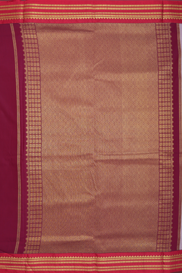 Nine Yards Apoorva Cotton Saree Dusty Grape With Zari Buttas