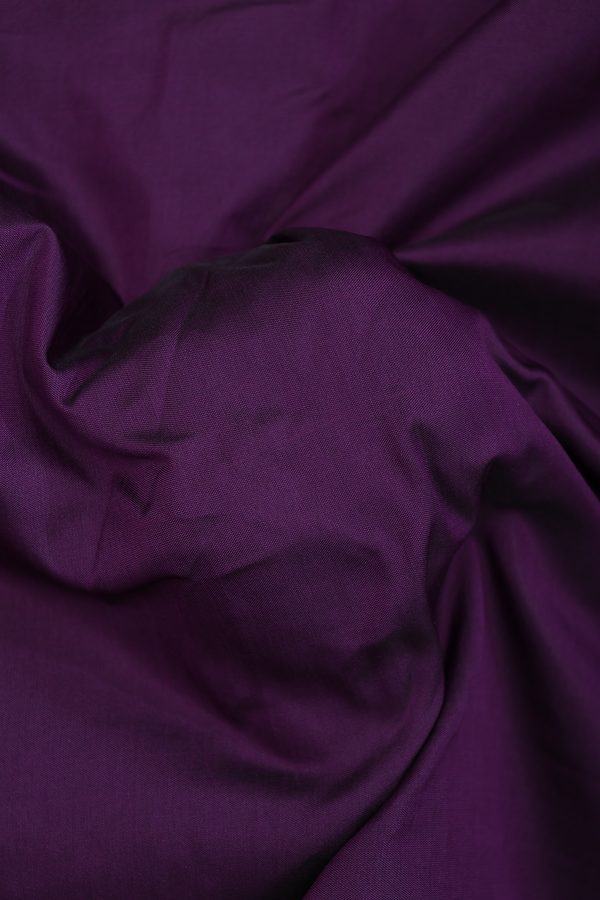 Nine Yards Apoorva Cotton Saree Purple With Zari Border