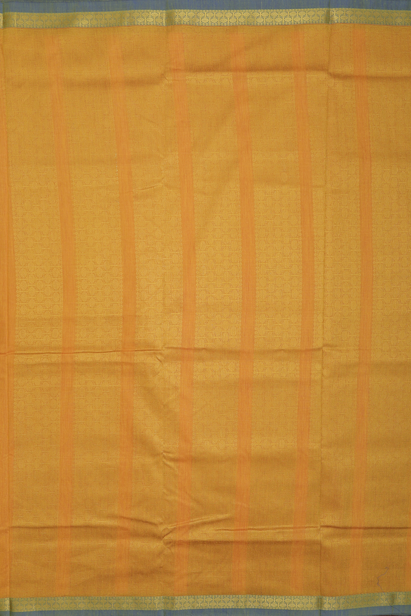 Nine Yards Apoorva Cotton Saree Yellow With Floral Buttas