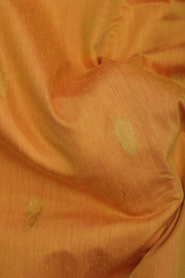 Nine Yards Apoorva Cotton Saree Yellow With Floral Buttas