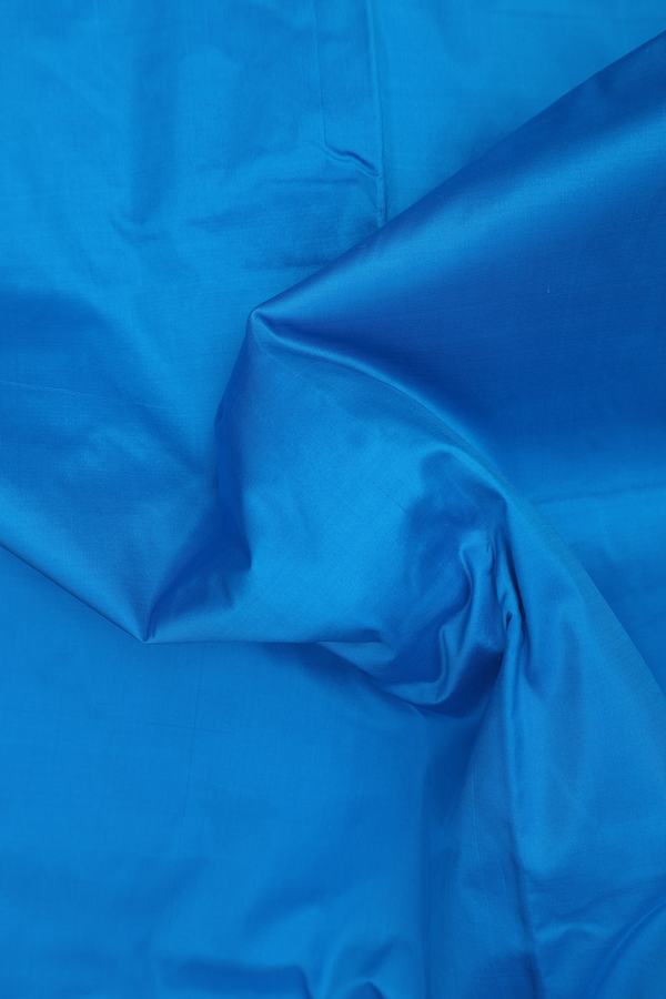 Nine Yards Silk Saree In Blue With Arai Maadam Border