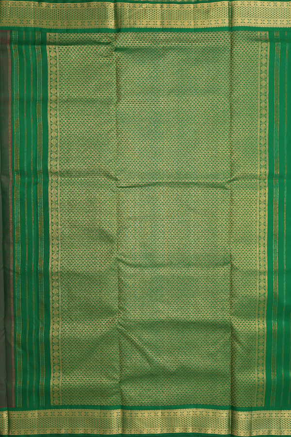 Nine Yards Silk Saree In Blush Red With Arai Maadam Border