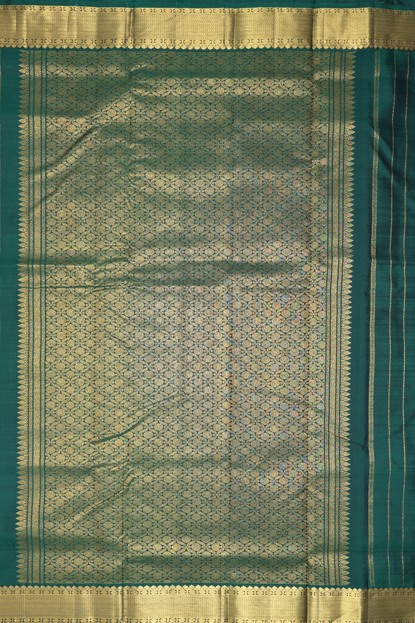 Nine Yards Silk Saree In Burgundy Red With Paisley Buttas