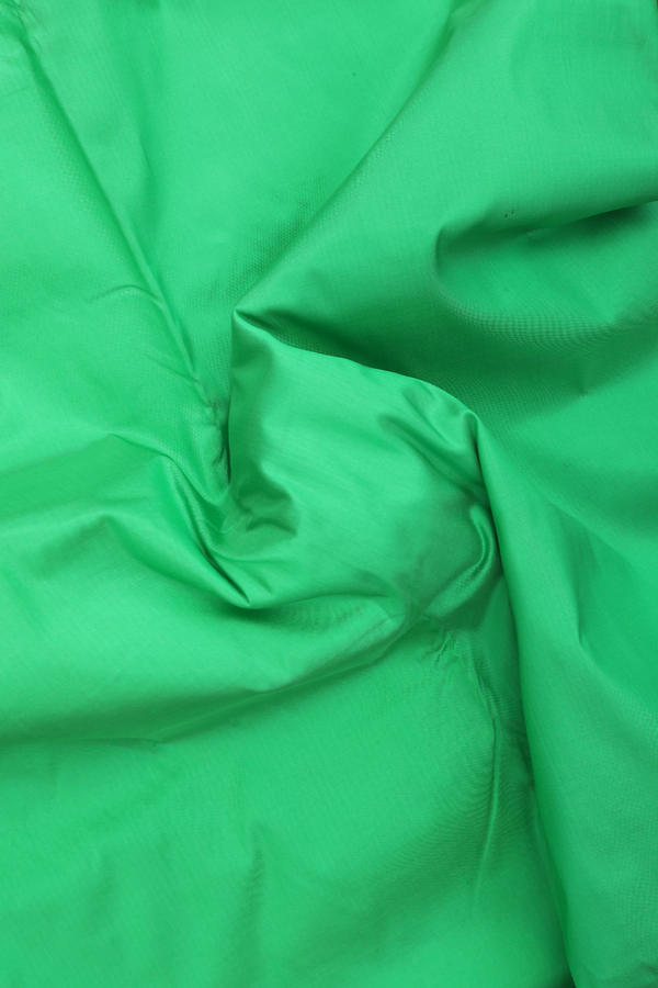 Nine Yards Silk Saree In Green With Rudraksh Border