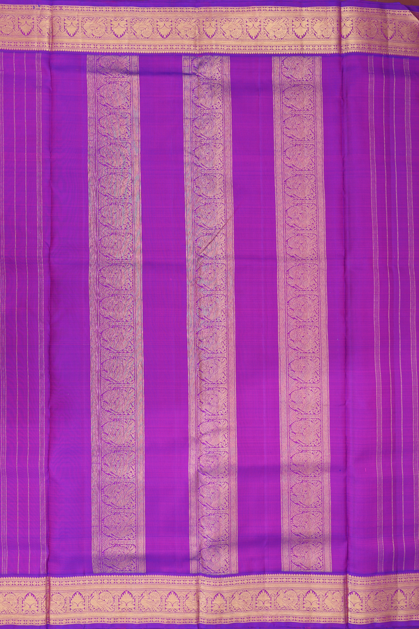 Nine Yards Silk Saree In Lime Green With Contrast Border