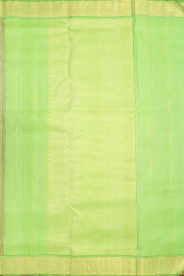 Nine Yards Silk Saree In Rani Pink With Checked Design