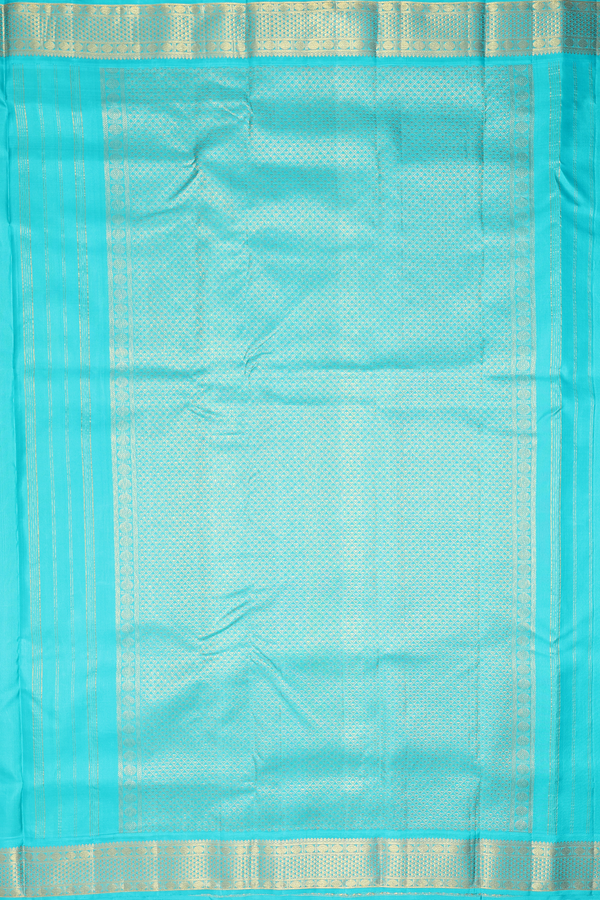 Nine Yards Silk Saree In Yellow With Contrast Border