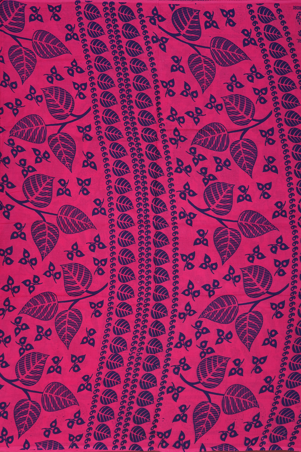 Nine Yards Sungudi Cotton Saree In Pink With Peacock Design