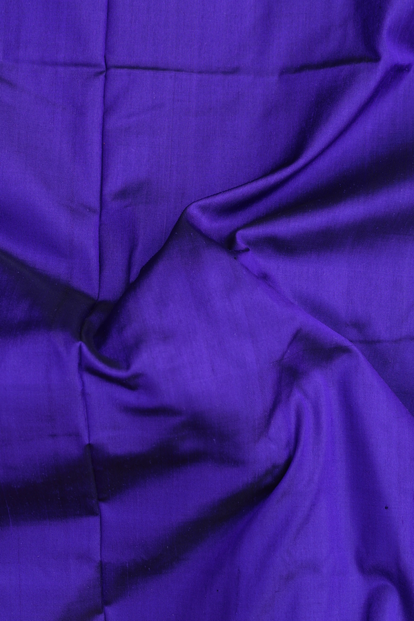 Pochampally Silk Saree In Royal Blue With Contrast Border