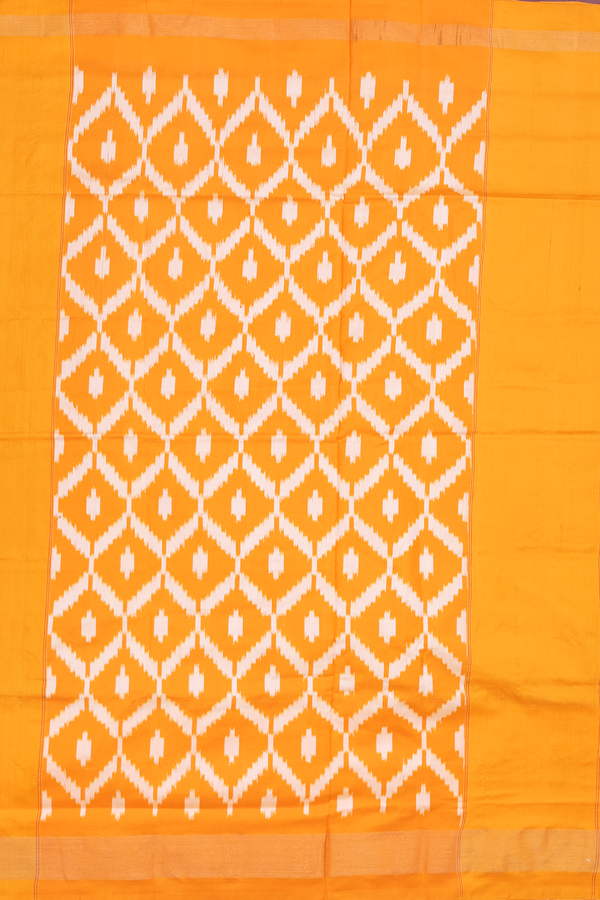 Pochampally Silk Saree In Emerald Green With Printed Design