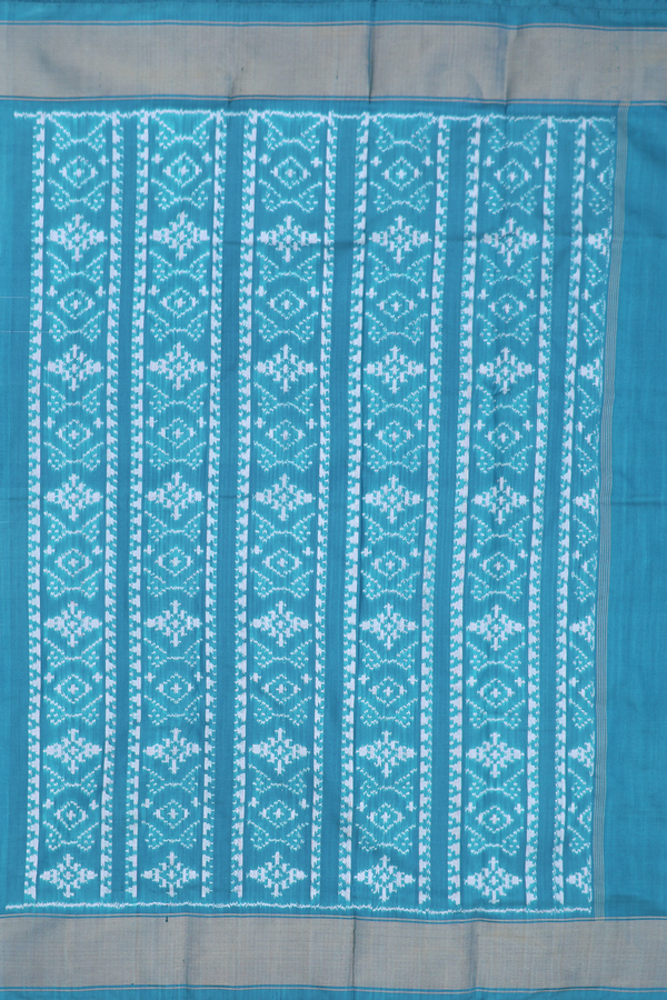 Pochampally Silk Saree In Coffee Cream With Allover Design