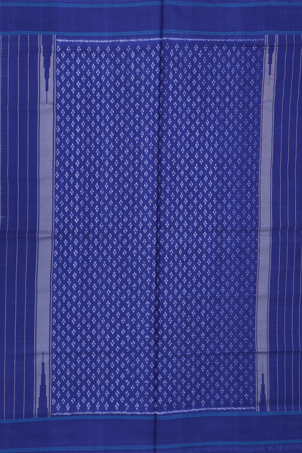 Pochampally Silk Saree In White With Allover Buttis