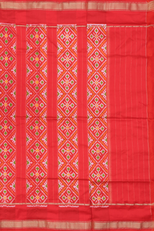 Pochampally Silk Saree In Royal Blue With Threadwork Buttis