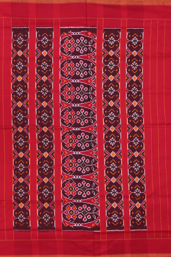 Pochampally Silk Saree In Black With Allover Design