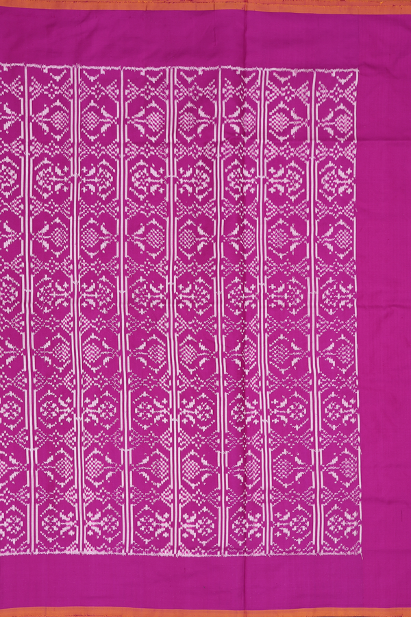 Pochampally Silk Saree In Purple With Allover Design