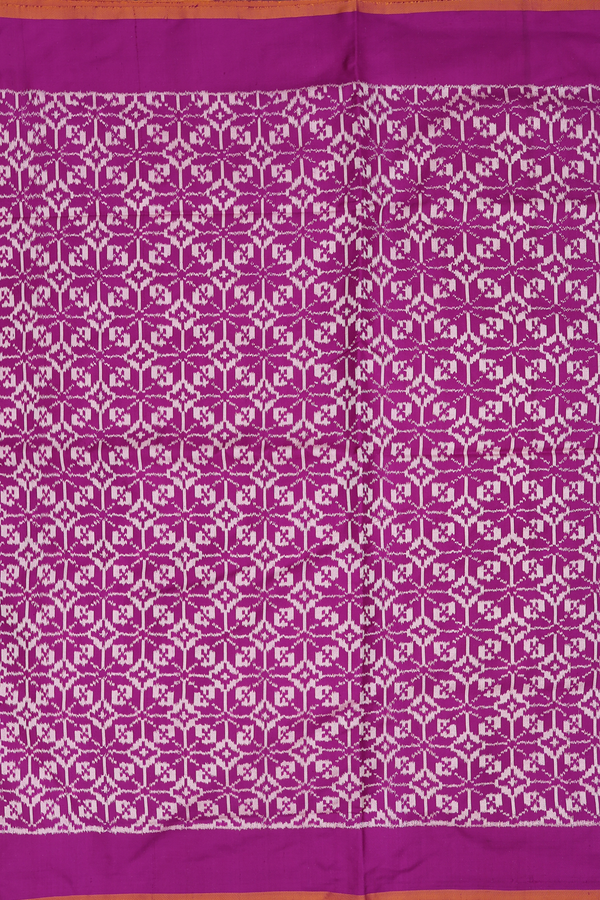 Pochampally Silk Saree In Purple With Allover Design