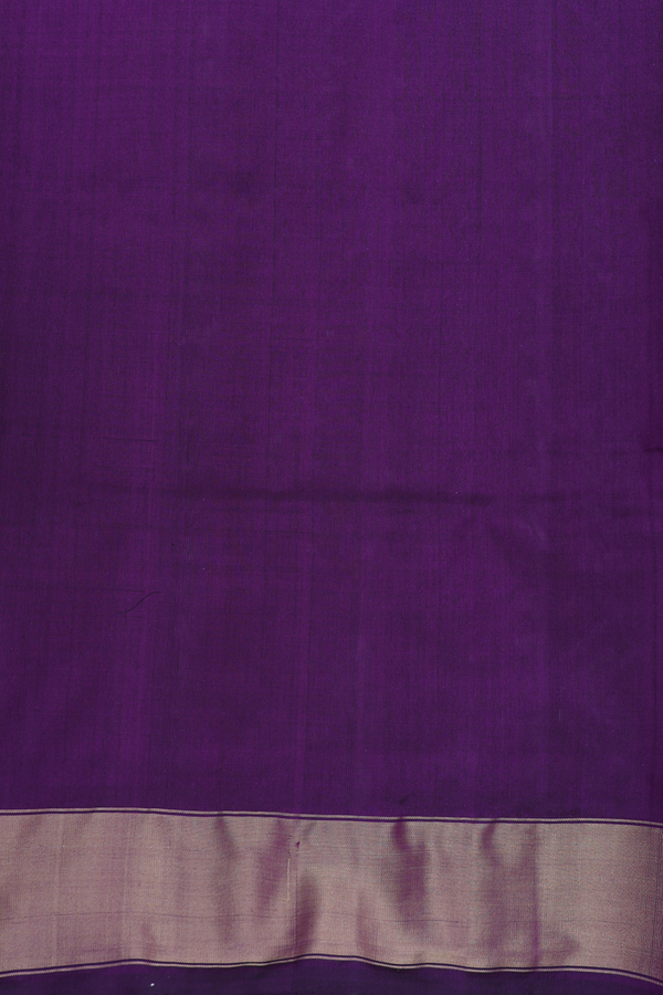 Pochampally Silk Saree In Deep Purple With Diamond Design