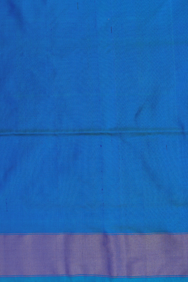 Pochampally Silk Saree In Blue With Birds Design