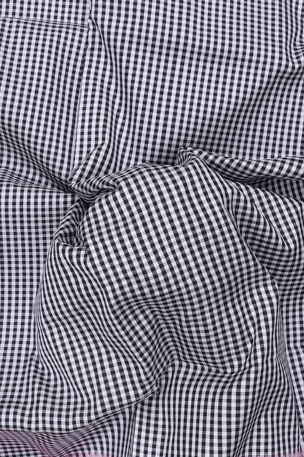 Pochampally Silk Saree In Black And White With Checks Design