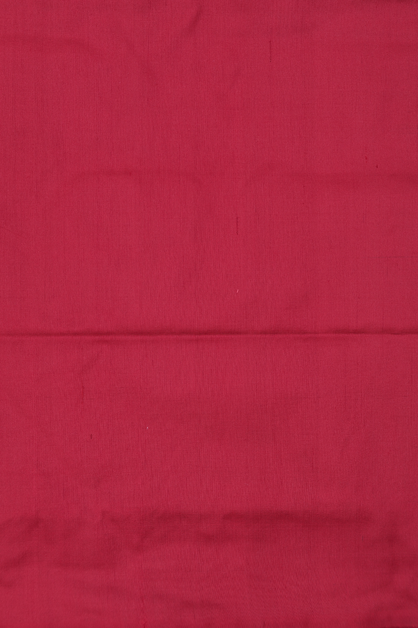 Pochampally Silk Saree In Red And Black With Elephant Design