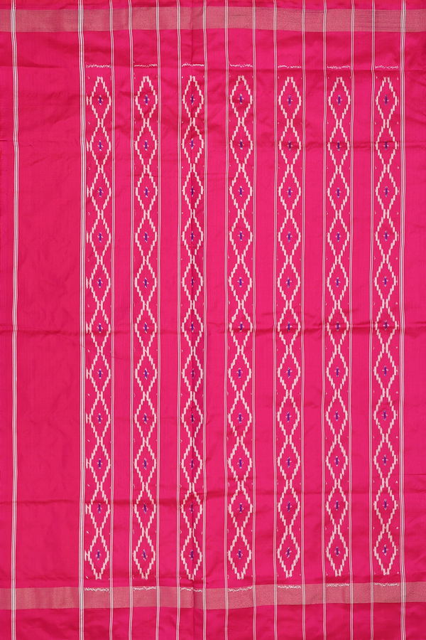Pochampally Silk Saree In Royal Blue With Allover Buttas