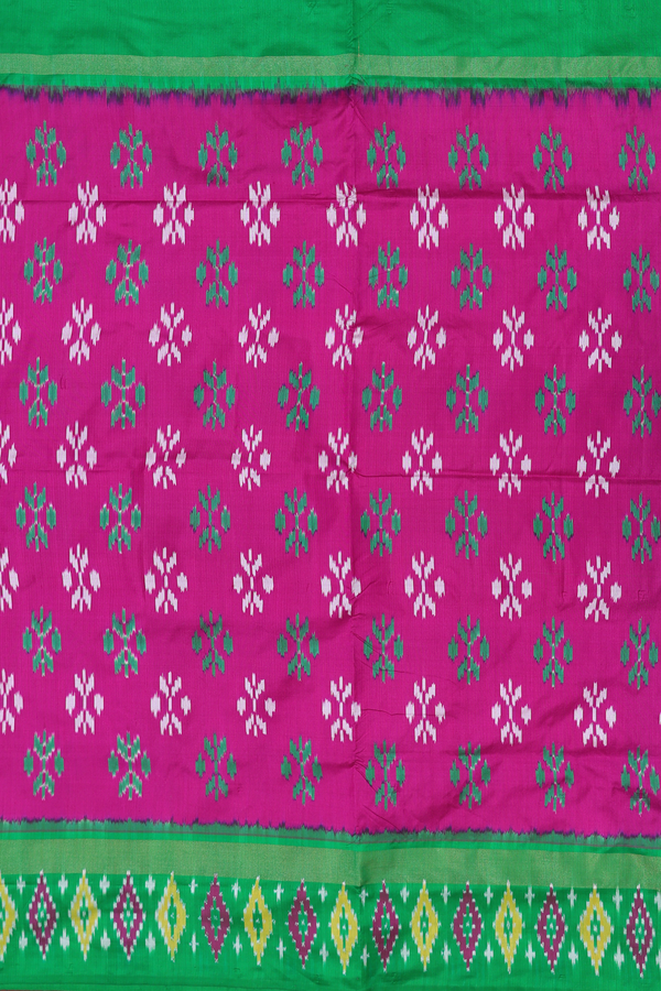 Pochampally Silk Saree In Purple With Allover Buttas