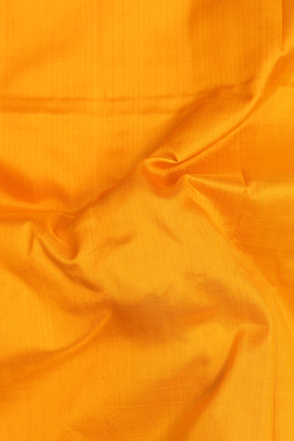 Pochampally Silk Saree In Orange With Contrast Border