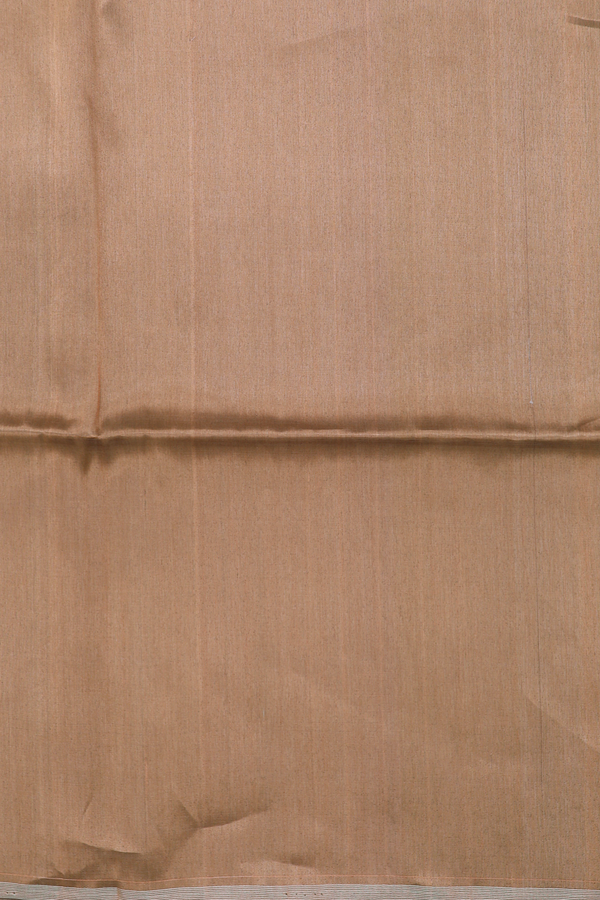 Raw Silk Saree In Cardamom Green With Zari Pallu