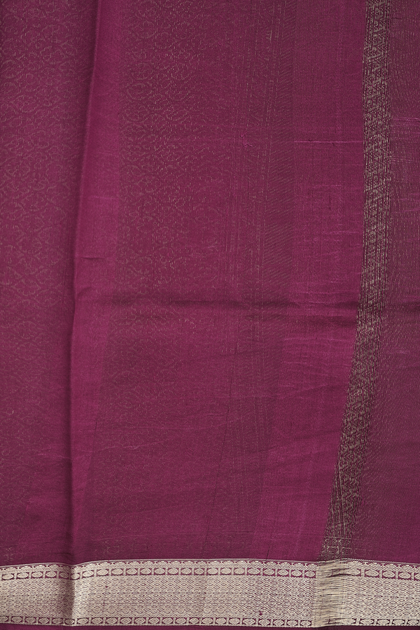 Raw Silk Saree In Shades Of Purple With Chevron Design