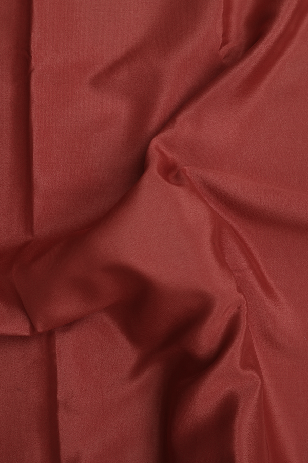 Mysore Silk Saree In Brick Red With Contrast Border