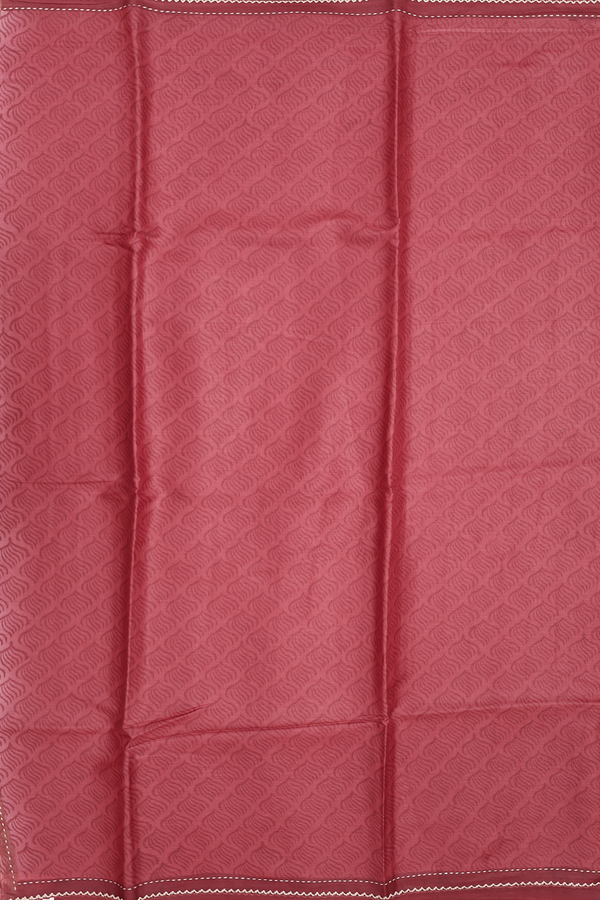 Tussar Silk Saree In Red With Printed Design
