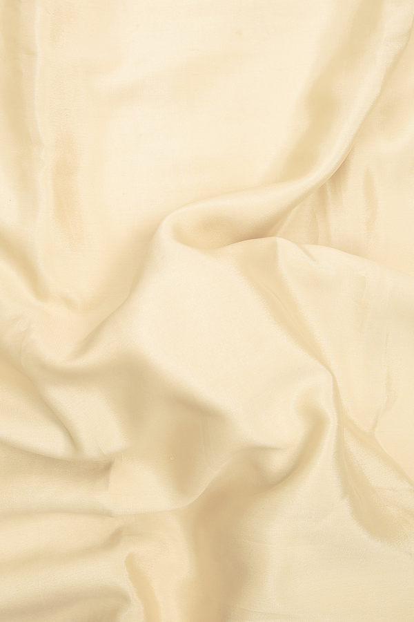 Mysore Silk Saree In Off White With Contrast Border