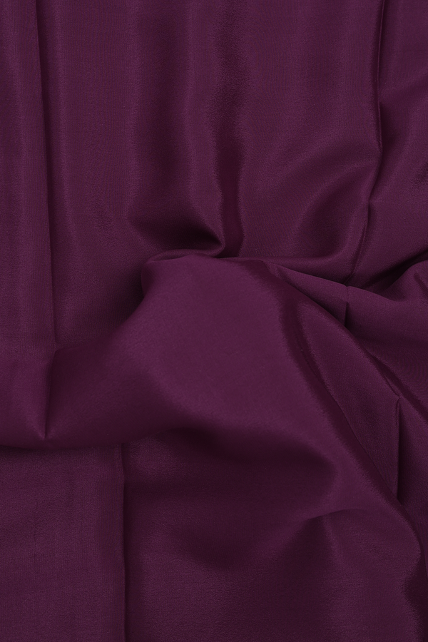 Mysore Silk Saree In Grape Purple With Paisley Border