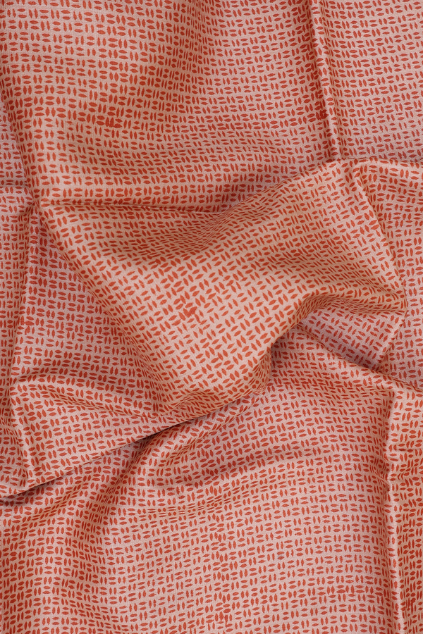 Tussar Silk Saree In Cream Color With Printed Design