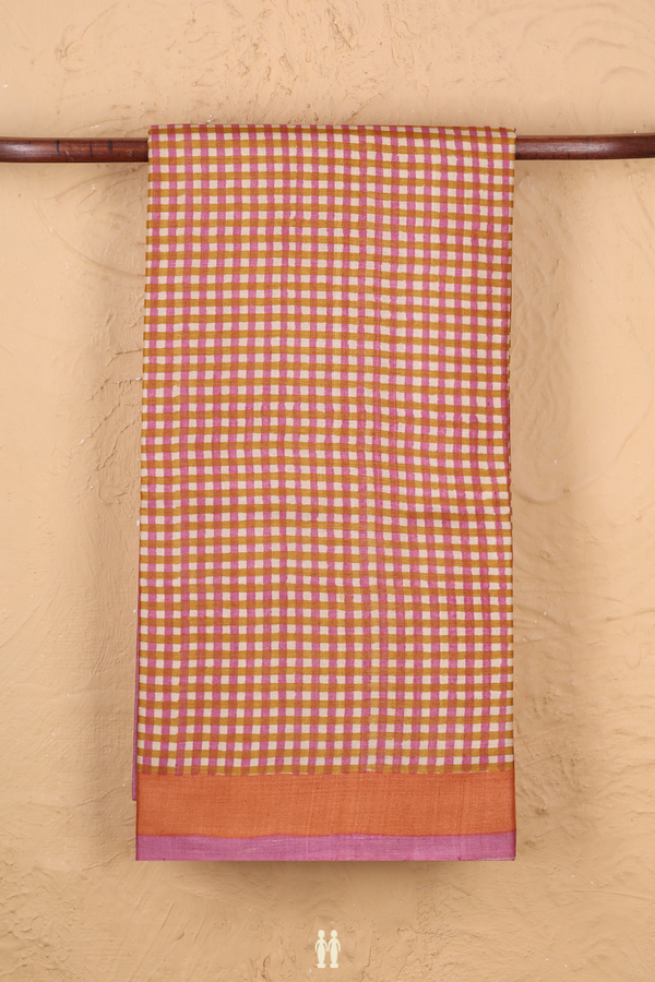 Tussar Silk Saree In Multicolor With Printed Design
