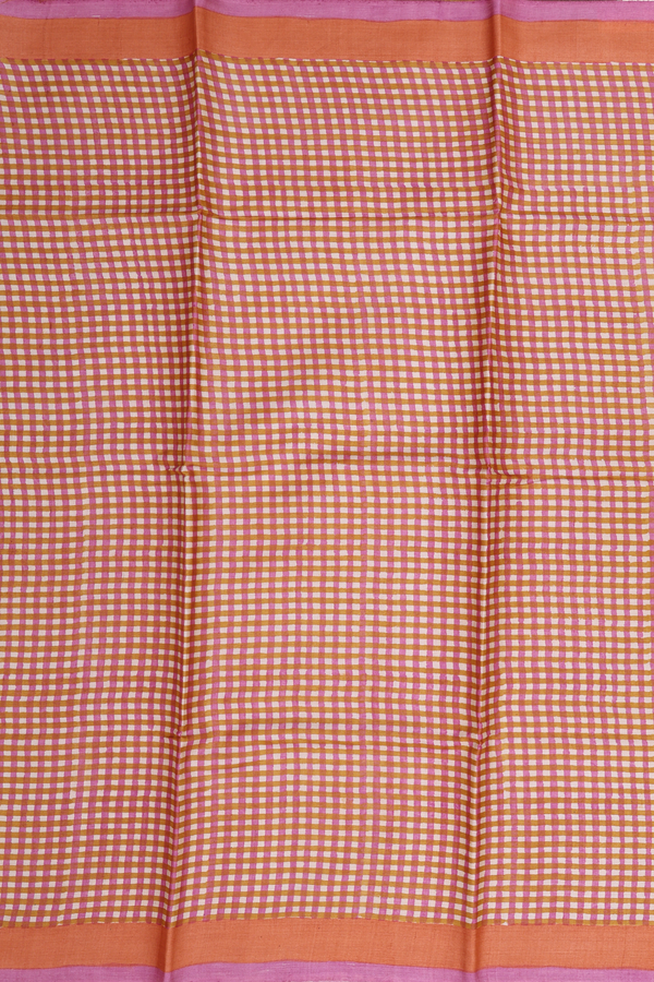 Tussar Silk Saree In Multicolor With Printed Design