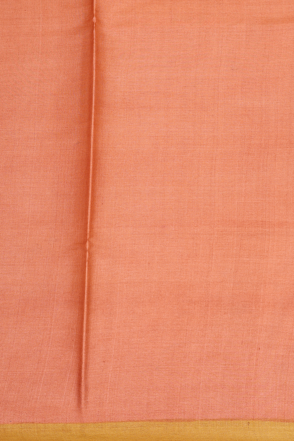 Tussar Silk Saree In Multicolor With Checks Design