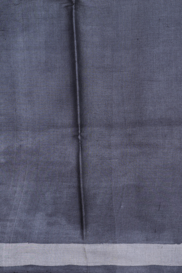 Tussar Silk Saree In Cream Color With Stripes Design