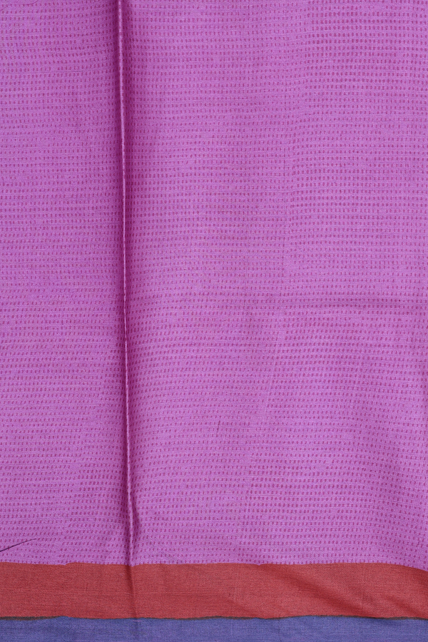 Tussar Silk Saree In Orange With Printed Design