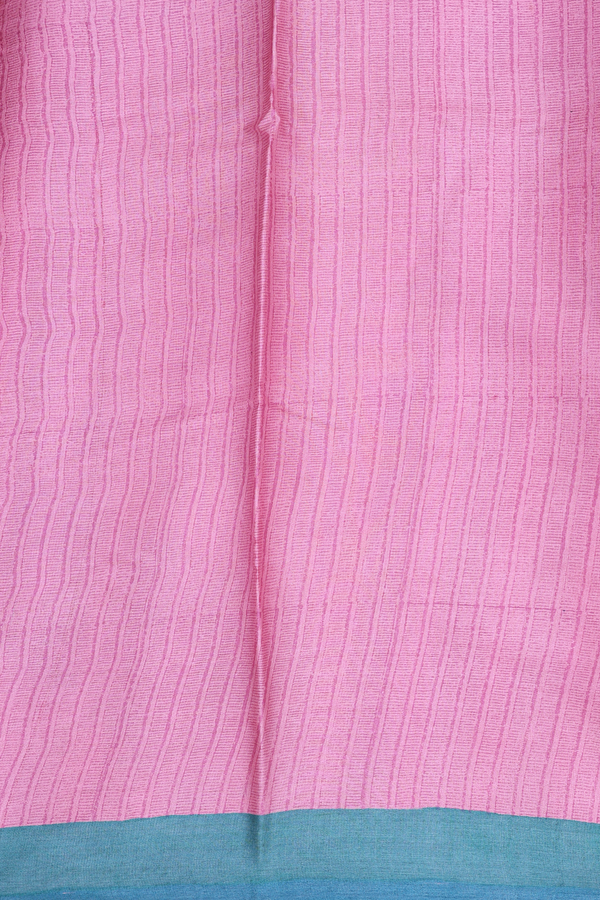 Tussar Silk Saree In Green With Allover Design
